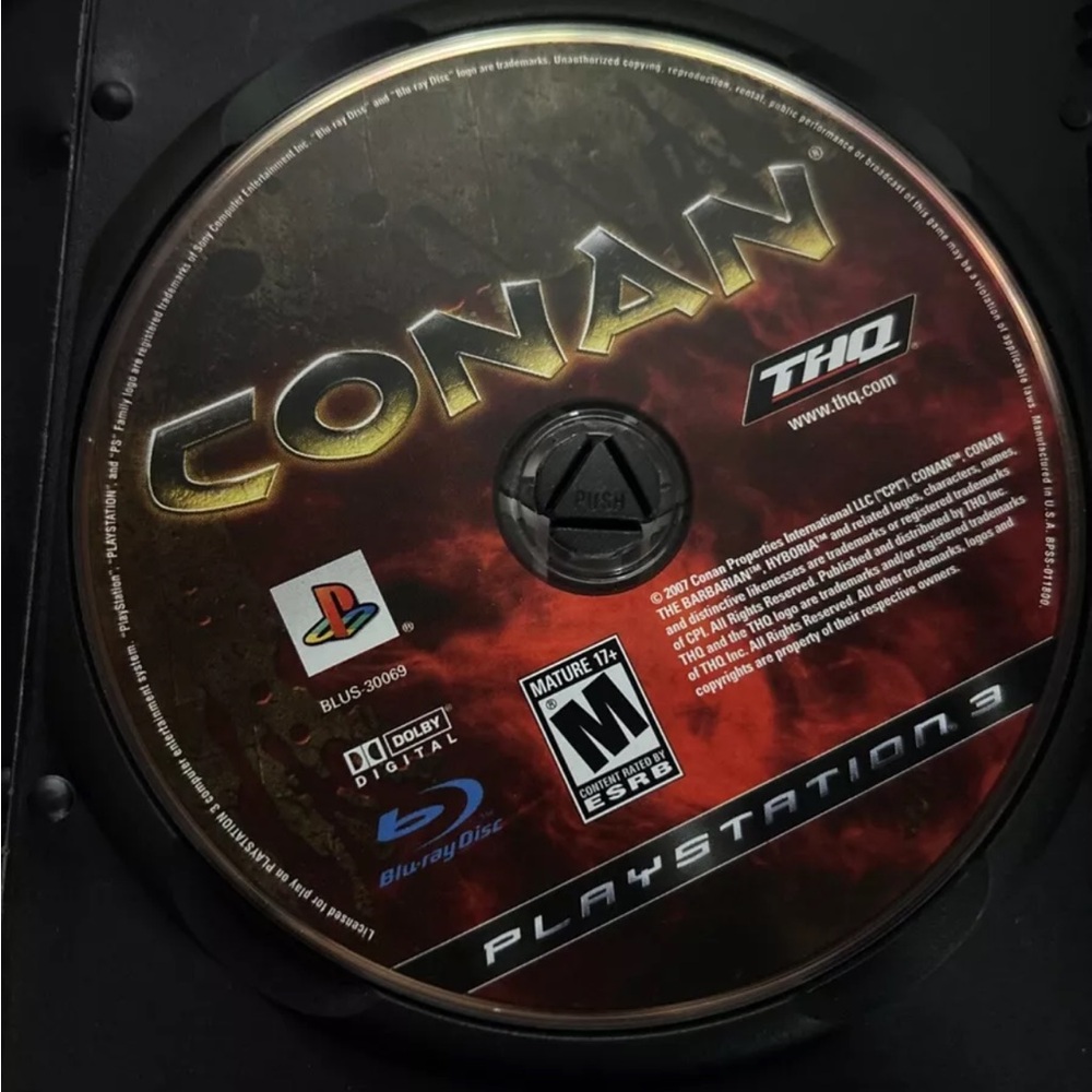 Conan (Sony PlayStation 3, 2007) PS3 disk only